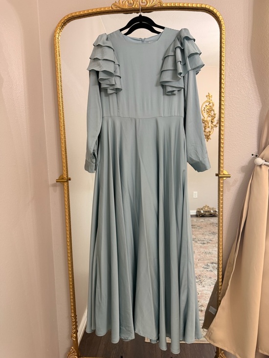 Dainty Jewells Dresses & Skirts - Dainty Jewells Sage Ruffle Sleeve Maxi Dress